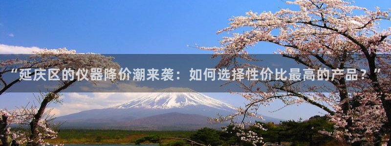 cq9电子大力神游戏：“延庆区的仪器降价潮来袭：如何选择性价