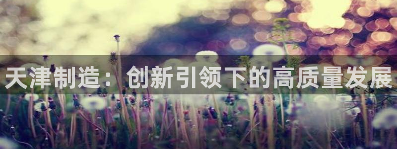 cq9电子哪个好打点：天津制造：创新引领下的高质量发展