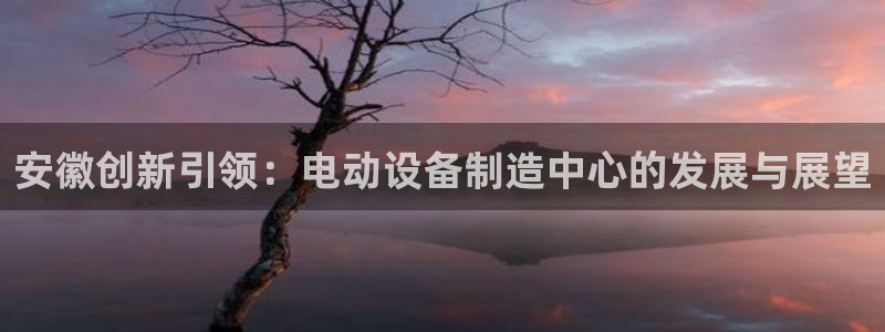 cq9电子评测：安徽创新引领：电动设备制造中心的发展与展望