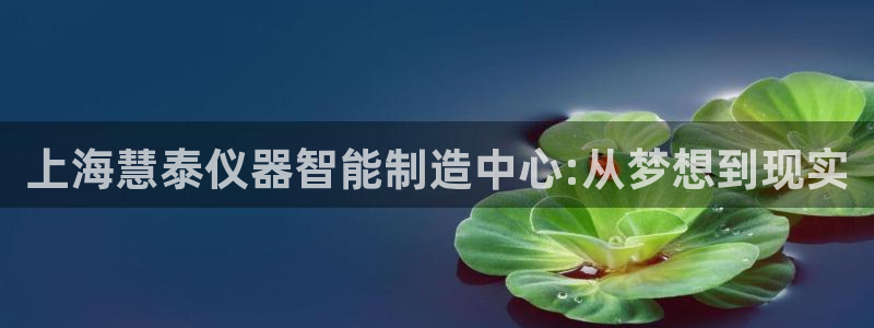 mg电子cq9：上海慧泰仪器智能制造中心:从梦想到现实