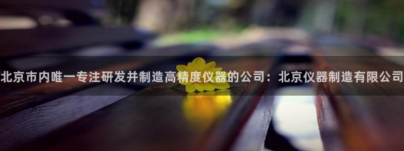 cq9传奇电子水世界：北京市内唯一专注研发并制造高精度仪器的