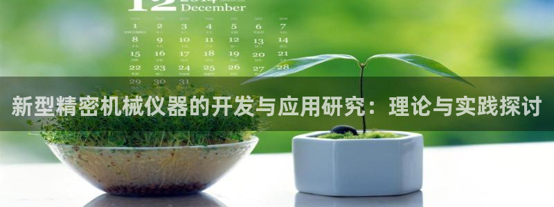 cq9电子大奖视频：新型精密机械仪器的开发与应用研究：理论与