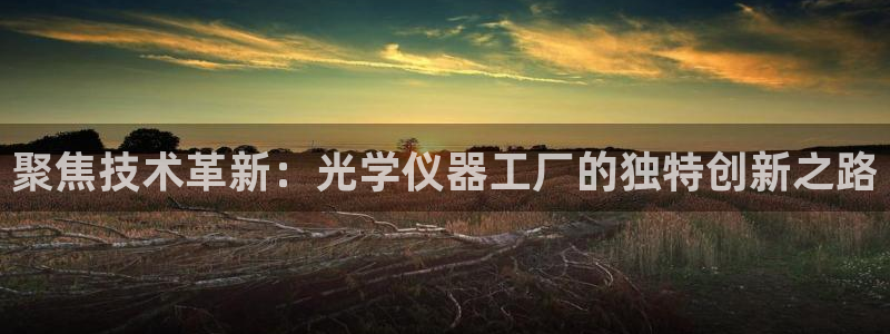 CQ9电子破解：聚焦技术革新：光学仪器工厂的独特创新之路