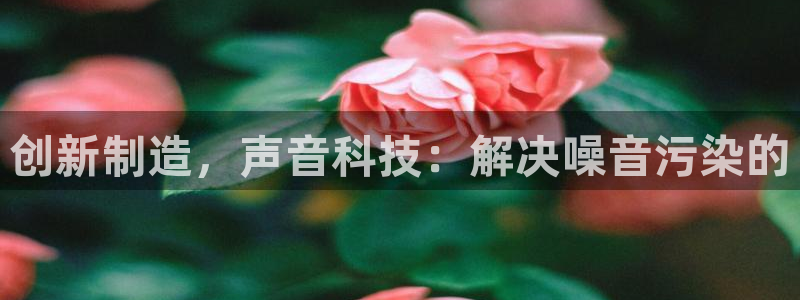 cq9电子负责人：创新制造，声音科技：解决噪音污染的