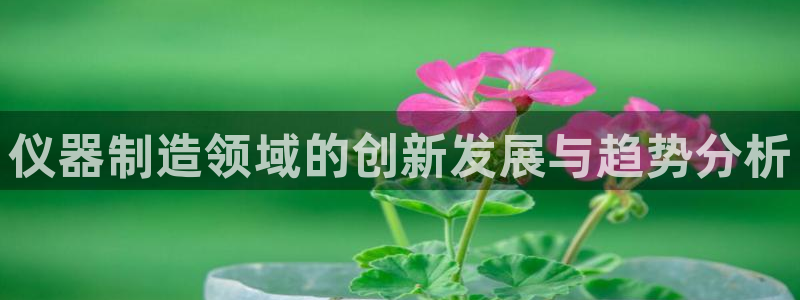 cq9电子跳高高规则：仪器制造领域的创新发展与趋势分析